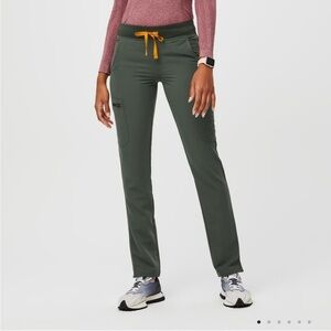 Figs Yola Skinny Scrub Pants Moss